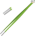 HADIZ Stainless steel Garden Tweezers Plant Tweezer For Catus and Succulents Straight 12 Inch Size (Straight)