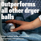 Boss It Rapid Reusable Dryer Ball, Fabric Softener Ball Alternative to Plastic/Wool Dryer Balls, Reduces Clothing Wrinkles & Saves Drying Time, Ultra Reflective & Lightweight Technology Laundry Balls