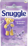 Snuggle Dryer Sheets (Packk of 8 (80 Count, Lavender Breeze Soothing Comfort)