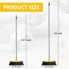 Indoor Brooms 54''Long Handle Soft Bristle Broom,Indoor Outdoor Brooms for Floor Cleaning House Broom for Kitchen Lobby Patio Yard