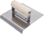 MARSHALLTOWN QLT Stainless Steel Hand Edgers, Wood Handle Material, 152mm Width, 152mm Length, 6mm Radius, 10mm Lip, Made In The USA, CE512S