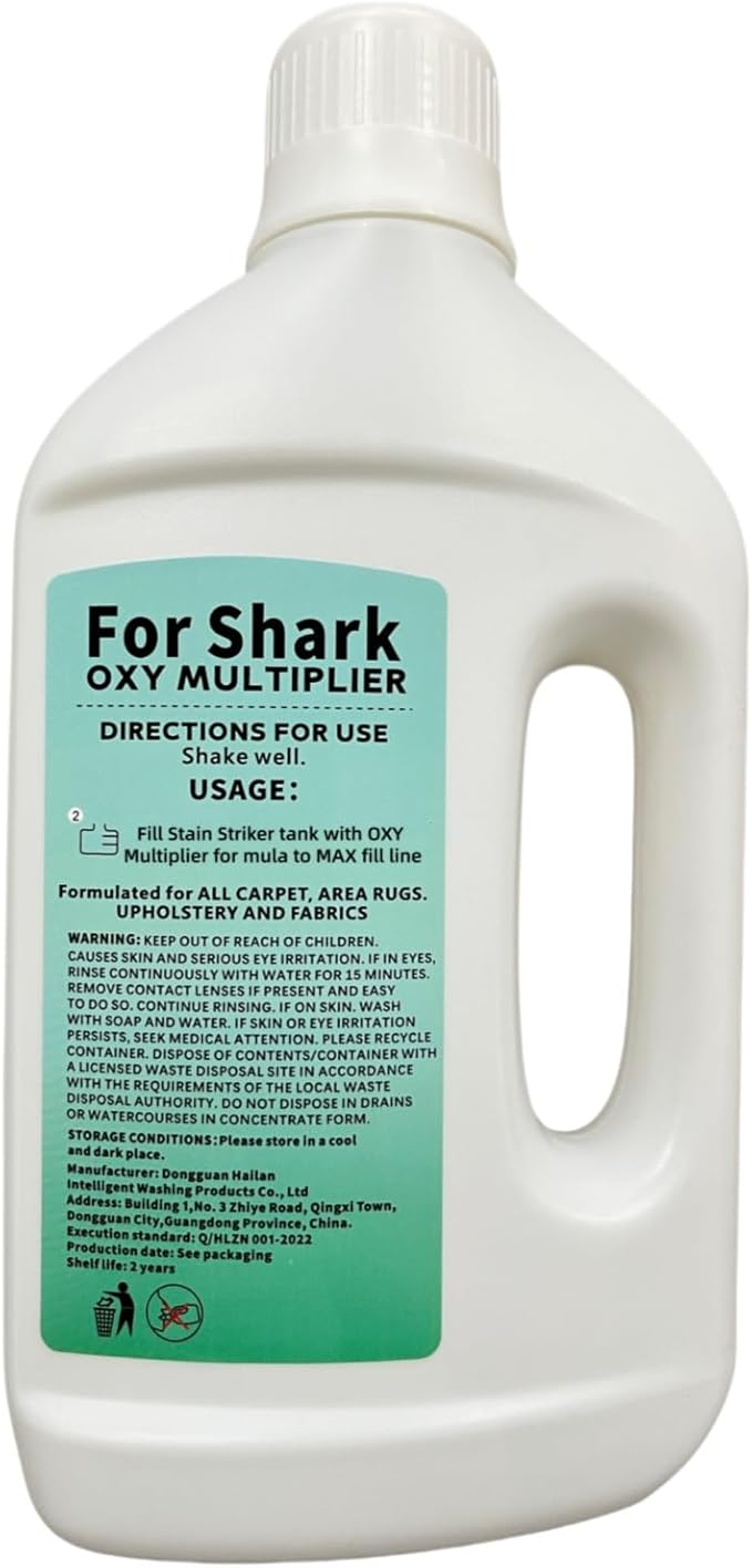 1L Stain & Odor Remover, Carpet Cleaner. Compatible With Shark All Upright And Compact Deep Carpet Cleaners(SYSTEM FORMULA 2)