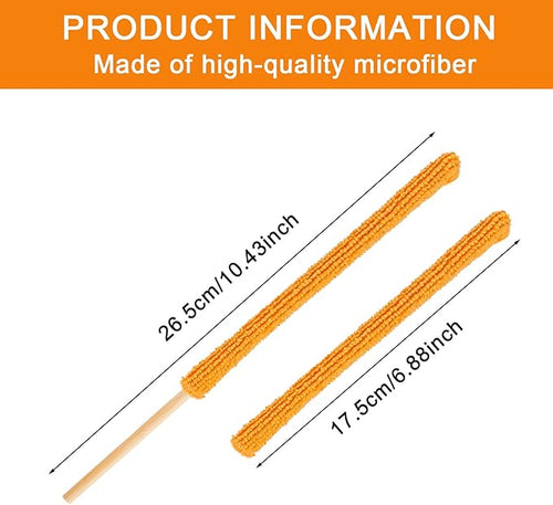 15 PCS Microfiber Detail Duster Sticks, Mini Duster Crevice Cleaning Tool Car Air Vent Cleaner for Home Air Vent Window The Smallest Spaces