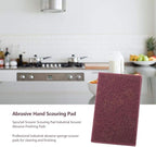 5pcs Nylon Scourer Pad Shell Polishing Professional Industrial Abrasive Hand Scouring Pad (fine-Red)