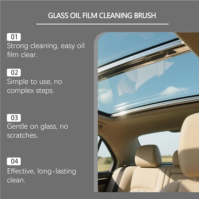 Q4 Glass Guard,Auto Glass Side Window Oil Film Removal Cleaner,Automotive Handheld Oils Flmr Cream,Windshield Oil FilmGlass Emulsion Remover for Car Windows (2PCS)
