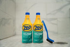Zep Grout Cleaner and Brightener and Easy to Use Handheld Brush - 32 oz (Case of 2) - ZU104632 - Deep Cleaning Formula Removes Old Stains From Grout