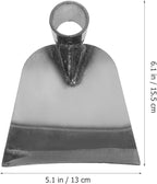POPETPOP Stainless Steel Garden Hoe Head for Digging and Weeding Durable Handheld Garden Hoe Tool for Soil Loosening and Vegetable Planting Compact 6.1In Digger