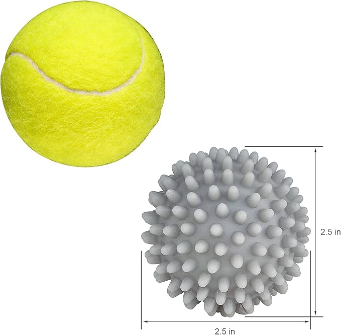 Dryer Balls 4 Pack - Non-Toxic Reusable Dryer Balls (Gray)