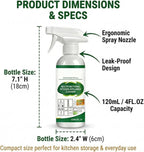 Multifunctional Kitchen Appliance Cleaner Spray Pro Powerful Grease Stain Removal Invisible Protective Layer Effortless Scrub Free Versatile Whole Home Use Light Refreshing Scent 4oz(1Pc)