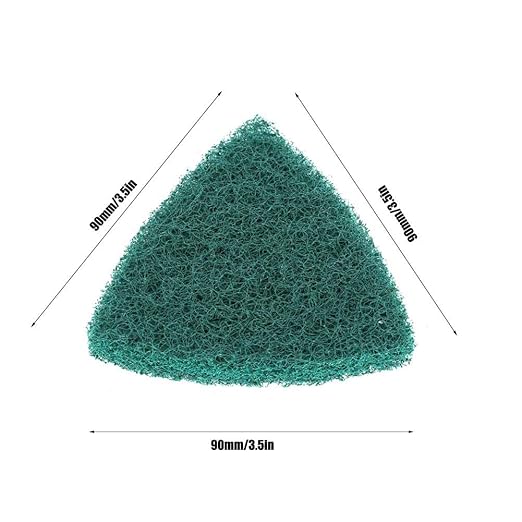 Hand Scouring Pads, 5pcs Triangle Scouring Pad Polishing Pad Self Adhesive Plate Grinding Machine, Household Surfaces Scouring Pads Sticks
