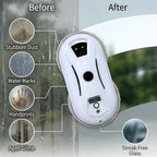 RAINPOT SAKER Automatic Smart Window Cleaning Robot - 90W Dual Spinning Pads with AI Smart Path & Smart Spray, Remote Control & 20-Min Backup Power for Glass, Mirrors & Smooth Tile