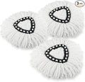3 Pack Spin Mop Refill Replacement Head Compatible with Ocedar EasyWring Spinning Mop - Microfiber Mop Replace Heads