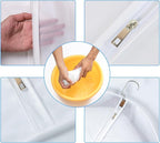 MsKitchen 12 Pack Shirt Garment Bags (24x36") - Dustproof Short Suit Covers - Durable PEVA Closet Bags with Sturdy Zipper for Blouses, Jackets, Sweaters & T-Shirts (Translucent)