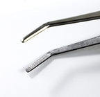 Wazakura Bonsai Curved Tip Tweezer with Spatula MADE IN JAPAN 8-1/4in(210mm) Stainless Steel
