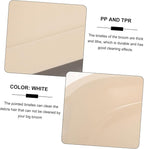 1Set Kitchen Desktop Cleaning Brush Broom Dustpan Kit Ergonomic Home Cleaning Accessory Durable and Flexible Bristles for Easy Dust Removal White