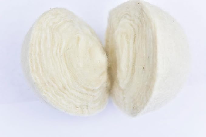 Pack of 2 Wool Laundry Dryer Ball by GK&CO-Reusable Extra Large Premium Natural Fabric Softener, Reduces Clothing Wrinkles, Eco-Friendly~Made of 100% Pure New Zealand Wool~Made in Nepal (2)