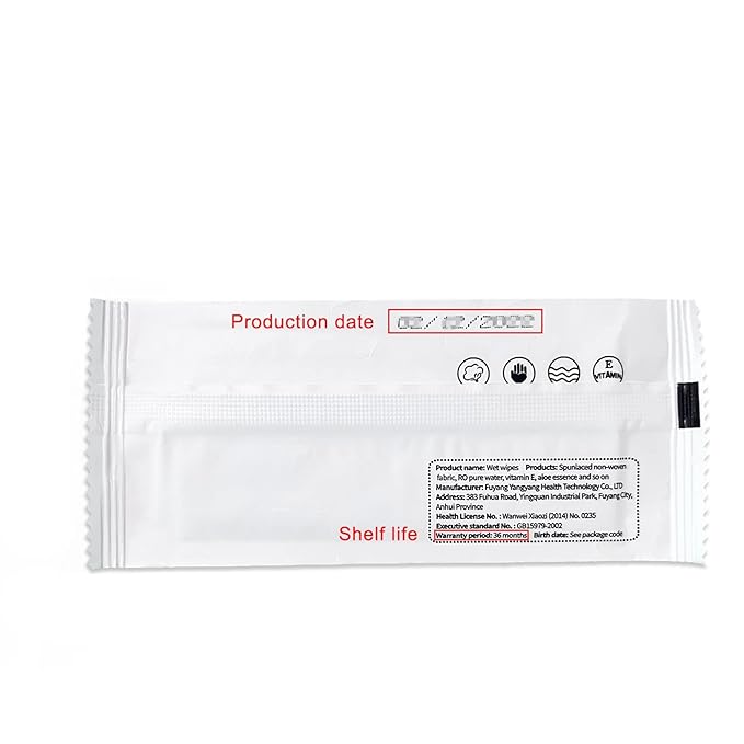 Individual Hand Wipes, Wet Wipes Individually Wrapped 100 Pack, Clean Hands Quickly, Large Wet Wipes Bulk for Homeless, Suitable for Restaurant, Wedding, Barbecue