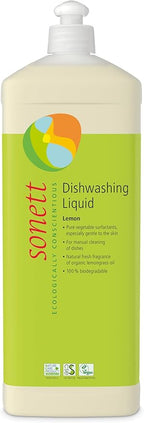 Sonett Organic Dishwashing Liquid Organic 100% Biodegradable Lemon, 34 Fl.Oz (1 Count)
