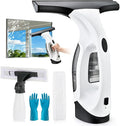 Plubedo Window Vacuum Squeegee Cordless Electric Window Cleaner Tool 11 inches Window Cleaning Kit Shower Squeegee for Shower Doors, Mirrors, Car Windshields and Tiles