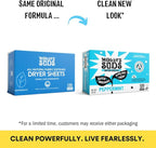 Molly's Suds Fabric Softener Dryer Sheets for Sensitive Skin | Plant-Based Static Reducer, Plastic-Free Packaging | Bundle of 2, Peppermint (240 Sheets Total)