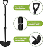 Edger Lawn Tool, Manual Half Moon Edger for Garden Border, Hand Lawn Edging Tool with D-Grip, 41-inch Long Handle Lawn Edger for Grass, Sidewalk, Yard