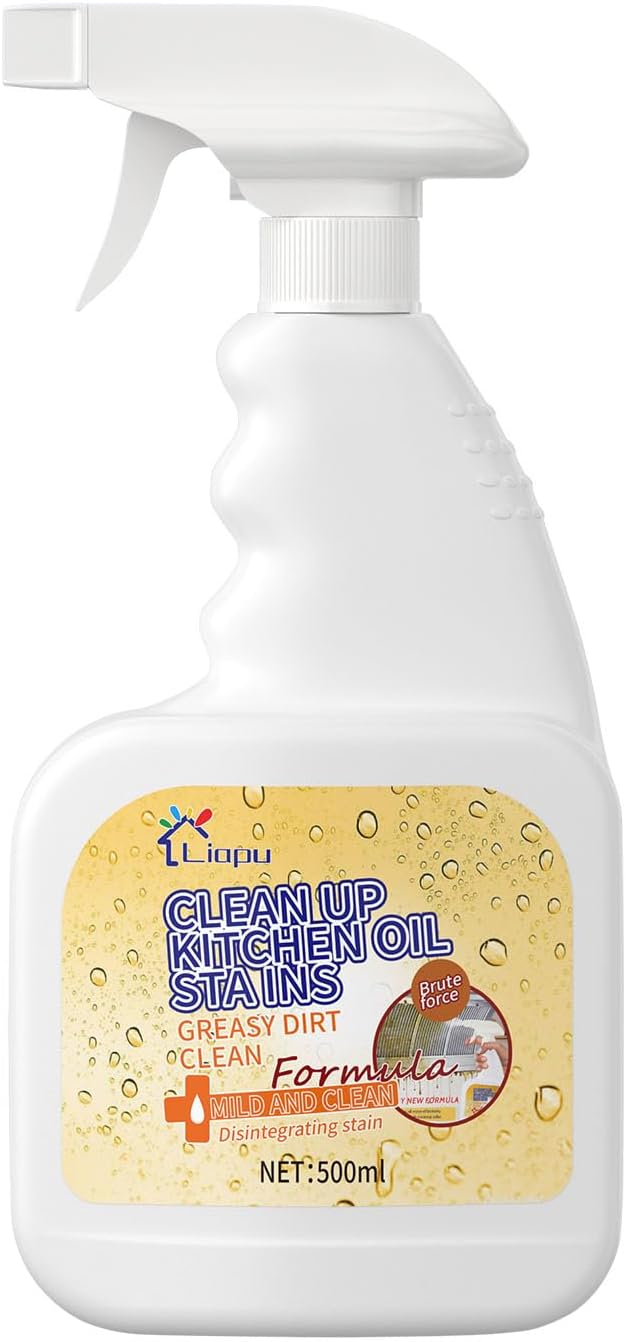 All Purpose Cleaner, Remove Stains Cleaning Spray, Lemon Breeze Scent Multipurpose Heavy Duty Degreaser, Kitchen Cleaning Supplies Removes Oil Stains On Microwave & Oven & Stove Top