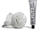 Flitz Buff Ball w/ 1.76oz Metal Polish Paste - 3in Drill Buffer Polisher Attachment for Any 3/8in Drill - Self-Cooling, Washable Polishing Ball to Buff, Shine, & Protect All Metals, Plastics (1 Pack)