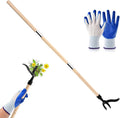 Weed Puller Tool, Stand Up Weed Puller Tool with Long Handle, Foot Platform Design - 4 Claw Steel Head Weeder Tool, Weeding Tool Weeds Remove Tools for Lawn/Yard