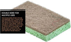 Superio Non-Scratch Cellulose Sponge Scrub Heavy Duty Kitchen Sponges Scrubbers with Scouring Pad (1)