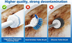 Disposable Toilet Wand Refills, Toilet Bowl Cleaner Scrubbing Pads, 30 Ct