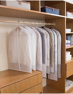 Dress Bags for Hanging Clothes (Set of 12) Breathable Suit Bag Covers with Zip Coat Covers for Closet Garment Bag for Wardrobe Storage and Travel Covers for Coats White - 24'' x 60''