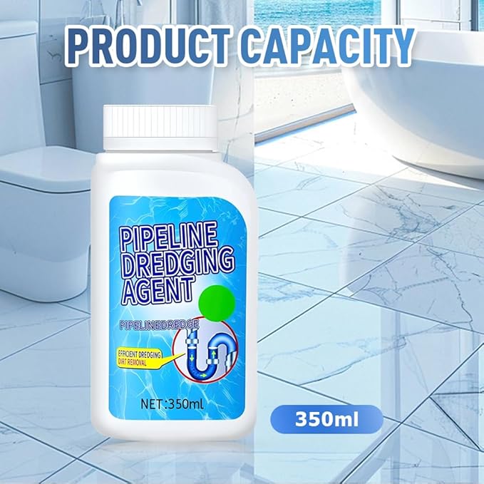 Pipeline Dredging Agent, 2025 New Powerful Powerful Pipe Dredging Agent for Bathroom Kitchen Sink And Drain Cleaner (2PCS)