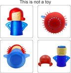 Abnaok Microwave Cleaner, 2 PCS Angry Mama Microwave Cleaner Microwave Oven Steam Cleaner Easily Clean in Minutes Cleans Add Vinegar and Water for Home or Office with English Manual (Blue+Purple)