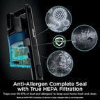 Shark PowerPro Reveal Plus Cordless Vacuum, FloorDetect & Dirt-Reveal Technology, HEPA Filter, Carpet & Hard Floor, Rechargeable, Charcoal, IZ376H