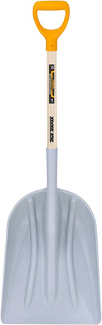 True Temper 1680700 Poly Scoop with Hardwood Handle and D-Grip