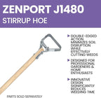 Zenport J1480 Scuffle Stirrup Action Hoe Head