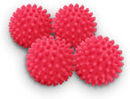 Dryer Balls 4 Pack - Non-Toxic Reusable Dryer Balls (Red)