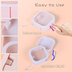 Hair Tie Organizer, Small Portable Hair Accessories Storage Can Be Stackable Or Hung On The Wall, Small Items Holder Hair Tie Organizer for Jewelry Hair Stuff Hair Clip Cotton Swab