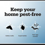 NO-Moth Closet Hanger Refills - Moth Cakes for Hanger Storage, Non-Odorous Moth Cakes for Closet, Kills Clothes Moths, Carpet Beetles, Eggs & Larvae (2 Moth Cakes, Pack of 3)