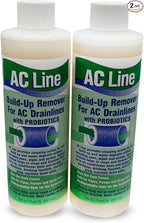 AC Drain Line Cleaner - 2 Pack / 6 Month Supply - Cleans HVAC drain lines, AC line cleaner, condensate lines, fountain drink drain lines and more