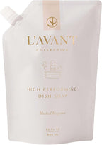 L'AVANT Collective High Performing Dish Soap Refill | Plant-Based Ingredients & High Performing Formula | Notes of Bergamot, Orange Blossom, Amber, Cedar | Blushed Bergamot Scent 32oz