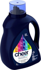 Cheer Liquid Laundry Detergent, 64 Loads, 92 fl oz, HE Compatible