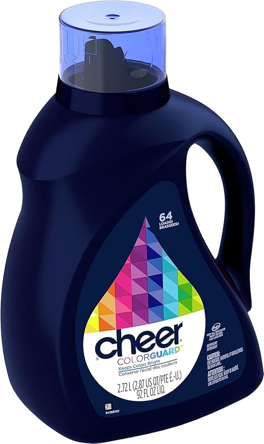 Cheer Liquid Laundry Detergent, 64 Loads, 92 fl oz, HE Compatible