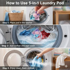 5 in 1 Laundry Beads - 5 in 1 Laundry Pods with Fabric Softener & Scent Beads(30PCS)