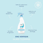 AspenClean | Glass Spray Cleaner | Streak-Free Window & Mirror Cleaner | Multi-Surface Cleaner| Non - Toxic | 100% Natural | EWG Verified | Pack of 2
