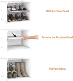 HOMIDEC Shoe Rack, 8 Tier Shoe Storage Cabinet 32 Pair Plastic Shoe Shelves Organizer for Closet Hallway Bedroom Entryway | 32 Pair, Shoe Shelves, Organizer, for Closet