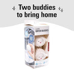 Kikkerland Set of Two Reusable Dryer Buddies for Laundry – Fabric Softener Dryer Balls – Control Static, Remove Wrinkles, Dry Clothes Faster, Lambs