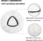 4 Pack Mop Replacement Heads for O-Ceda Mop Replace Head Spin Mop Heads Replacements, Microfiber Spin Mop Refills, Easy Cleaning Mop Head Machine Washable