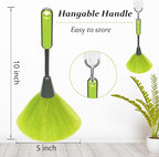 4 Pack 10" Small Microfiber Duster, Delicate Fluffy Microfiber Feather Duster, Suitable for Light Daily Household Dusting, Perfect for Cleaning Desk, Computer Screen, TV Screen, Books, Photo Frames