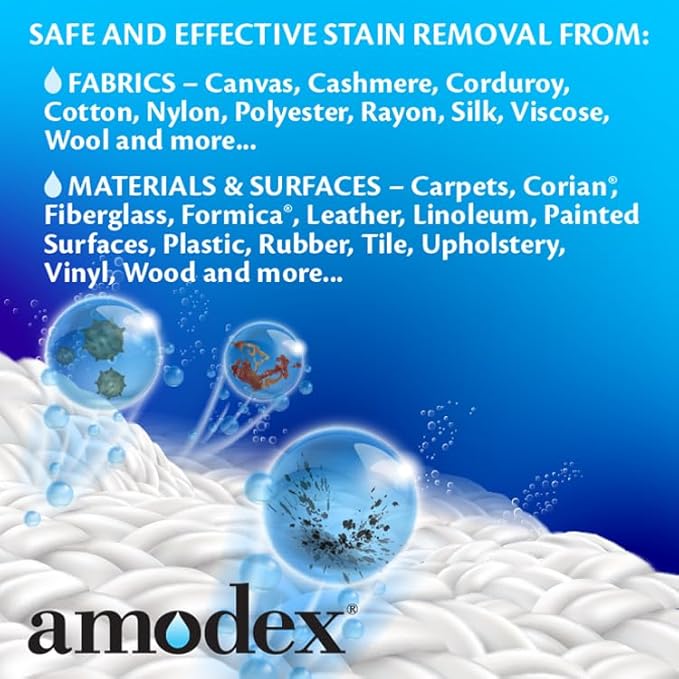 Amodex Ink and Stain Remover Unique Soap Liquid Formula 4 fl oz Bottle